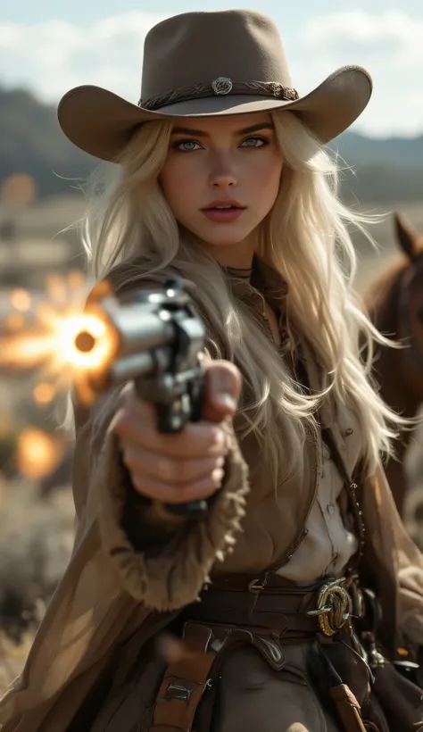 one female, ((Highest quality)), ((masterpiece)), (detailed), ((very detailed face)), High resolution photograph, ((full body portrait)), slim face, pretty woman, (platinum blonde long hair), blue eyes, detail eyes, double eyelids, (Beautiful Delicate Eyes...