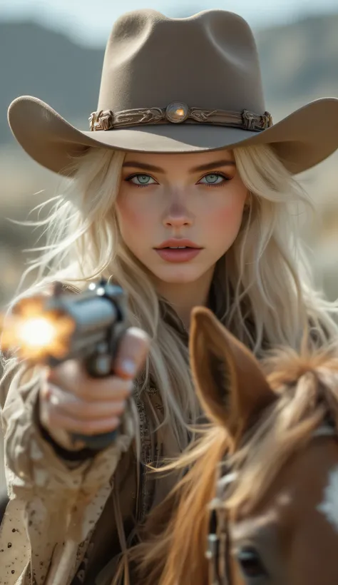 one female, ((Highest quality)), ((masterpiece)), (detailed), ((very detailed face)), High resolution photograph, ((full body portrait)), slim face, pretty woman, (platinum blonde long hair), blue eyes, detail eyes, double eyelids, (Beautiful Delicate Eyes...