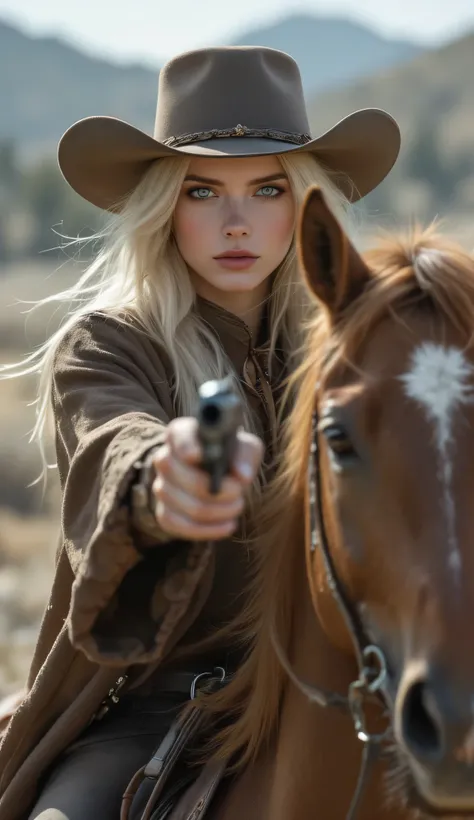 one female, ((Highest quality)), ((masterpiece)), (detailed), ((very detailed face)), High resolution photograph, ((full body portrait)), slim face, pretty woman, (platinum blonde long hair), blue eyes, detail eyes, double eyelids, (Beautiful Delicate Eyes...