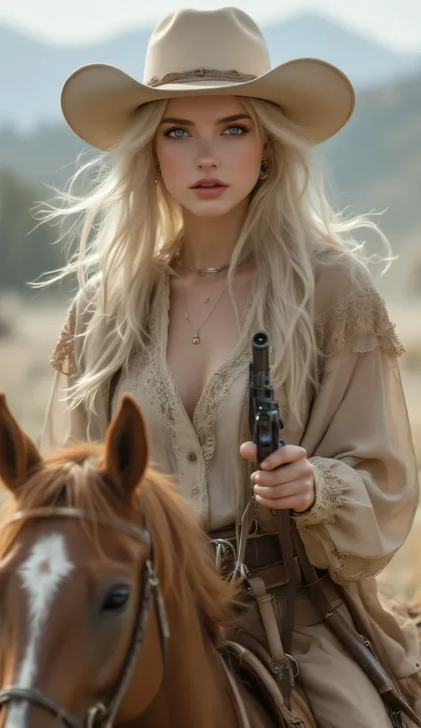 one female, ((Highest quality)), ((masterpiece)), (detailed), ((very detailed face)), High resolution photograph, ((full body portrait)), slim face, pretty woman, (platinum blonde long hair), blue eyes, detail eyes, double eyelids, (Beautiful Delicate Eyes...