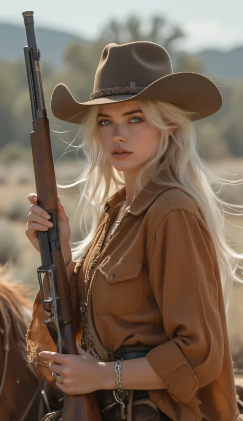 one female, ((Highest quality)), ((masterpiece)), (detailed), ((very detailed face)), High resolution photograph, ((full body portrait)), slim face, pretty woman, (platinum blonde long hair), blue eyes, detail eyes, double eyelids, (Beautiful Delicate Eyes...
