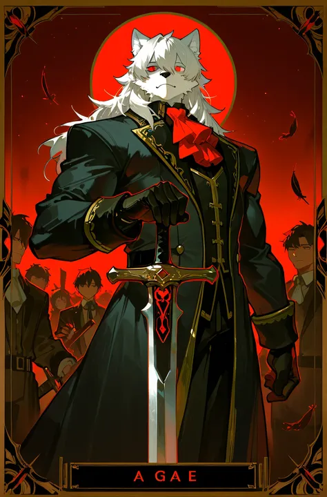 konya_,Spring Goose,Hundred_( artist ),milkytiger1145，furry，   White Wolf，alone，  male， aldult，white hair， White Wolf尾巴，White ears， handsome，  masterpiece , high resolution , Abominable는 , newest , Very awa , , natural light , , alone ,,，  masterpiece , hi...