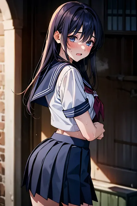 Nsfw, BDSM, (((masterpiece))), (3DCG), score_9, score_8_up, score_7_up, score_6_up, asou yuuko, school sailor, highest quality, high resolution, 8K, ultra-realism, super detailed and realistic skin texture, ultra-detailed, perfect anatomy, perfect lightnin...
