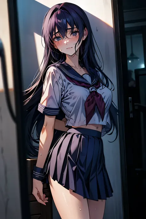 Nsfw, BDSM, (((masterpiece))), (3DCG), score_9, score_8_up, score_7_up, score_6_up, asou yuuko, school sailor, highest quality, high resolution, 8K, ultra-realism, super detailed and realistic skin texture, ultra-detailed, perfect anatomy, perfect lightnin...