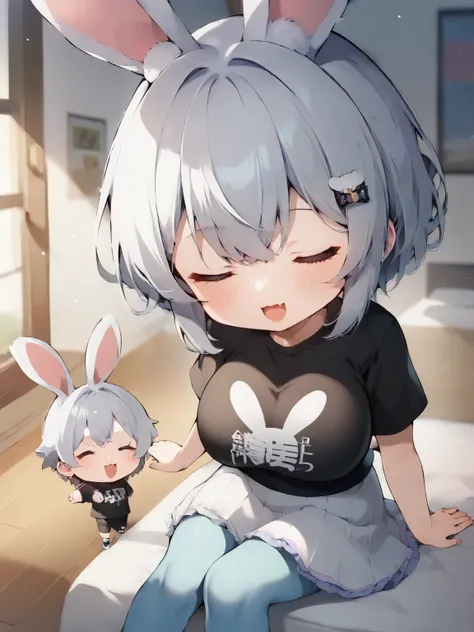 score_9, score_8_ up, score_7_ up, score_6_ up, score_5_ up, anime，nsfw，(  chibi:1.hadow, global lighting, solo, 1 girl on break day\(年代のJapanese Girls, Japanese Girls, A pastel colored short sleeve t-shirt with a, extremely large breasts，blonde twin-tied,...
