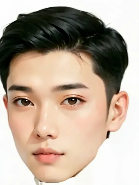 a close up of a person with a face of a person, south east asian with round face, korean face features, korean symmetrical face, siwoo kim, wan adorable korean face, young adorable korean face, jinyoung shin, asian face, south korean male, handsome face, p...