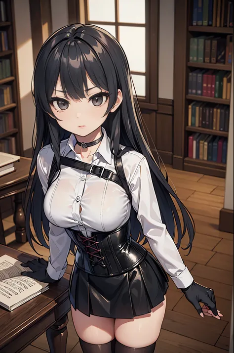 (masterpiece), (best quality:1.3),8K,very light, (ultra realista),seductive woman, (High Quality, high resolution, fine details), realistic style woman , Perfect woman, rostro perfecto, face, ((medium breasts)), serious expression, serious look, ((Long op...