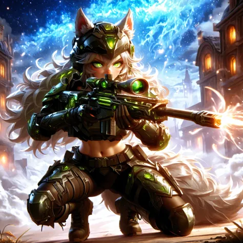 Masterpiece, best quality, amazing quality, absurdres, very aesthetic, lazypos, 3D, 1 woman, (woman , tall, slim, medium-big chest, large hip, silver long hair, fluffy hair, wolf ears, fluffy ears, wolf eyes, fluffy tail, clear skin), smooth natural moonli...