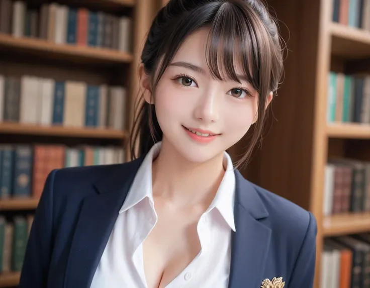 score_9, score_8_up, score_7_up, super detailed, 32K, Masterpiece, top quality, super high definition ,nsfw, official art, photorealistic, sharp focus, solo, 1 classy Japanese girl, ((ponytail)), black hair, smaller face, natural makeup, cute face, small b...