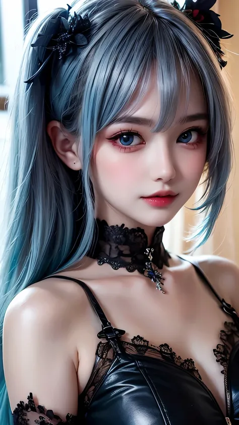 (Art by Cornflower),(Lens flare adds a nice touch), ((masterpiece)), A girl with beautiful deep eyes,light blue hair,dynamic streak,(fractal art:1.3),Bokeh,soft light,magical colors and atmosphere