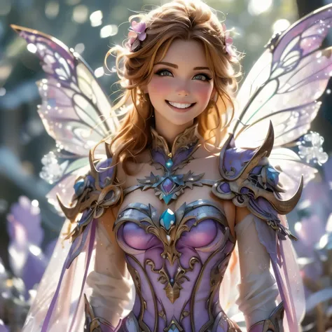 cute smile ,8K High Resolution,Light Fairy,A gentle gaze