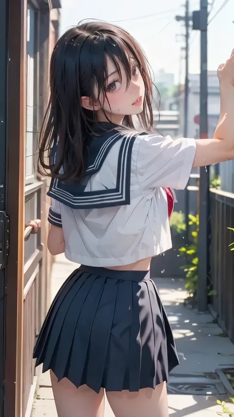 ((BDSM)), (((masterpiece))), (3DCG), score_9, score_8_up, score_7_up, asou yuuko, school sailor, highest quality, high resolution, 8K, ultra-realism, super detailed and realistic skin texture, ultra-detailed, perfect anatomy, perfect lightning, realistic s...
