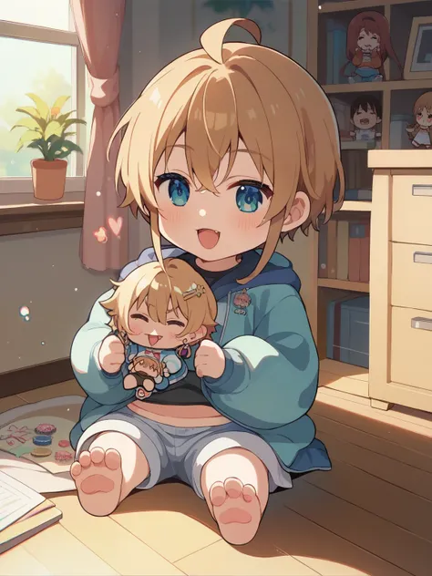score_9, score_8_up, score_7_up, score_6_up, source_anime, tag1, tag 2, nsfw，( chibi:1.4)，，ニャーンはglitterを知らない，room，Kyoani style ，glitter， Depth of Subject ，