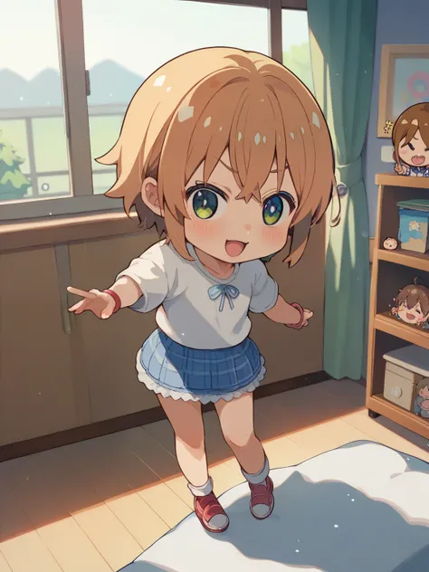 score_9, score_8_up, score_7_up, score_6_up, source_anime, tag1, tag 2, nsfw，( chibi:1.4)，， chibiねこ，ニャーンはglitterを知らない，room，Kyoani style ，glitter， Depth of Subject ，