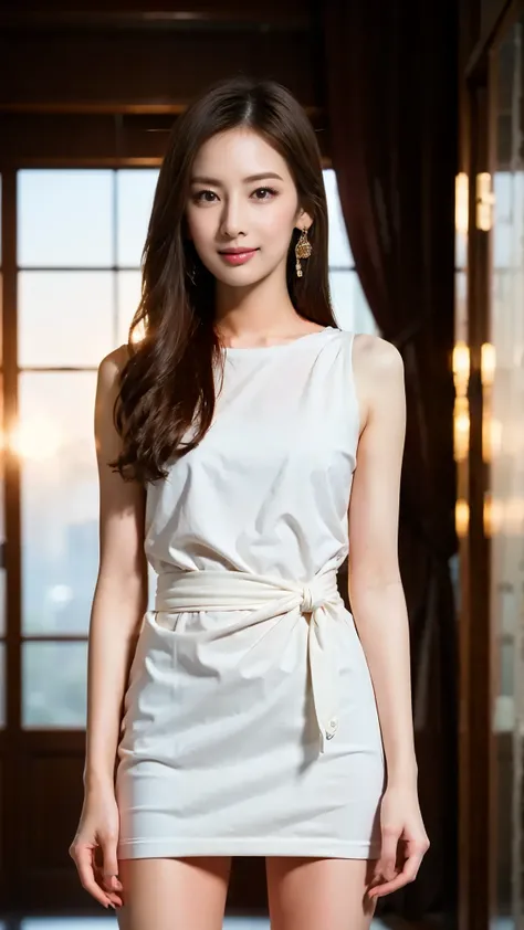  Standing in the Grand Hall of the Palace of Versailles、Transcendental Adorable Full Body Image， Professional Photography ， Sex Appeal ，(put hands on lower back)，  Like an adult    ，   Full nude body，cameltoe、masterpiece， Realistic as a Picture Seen From Y...