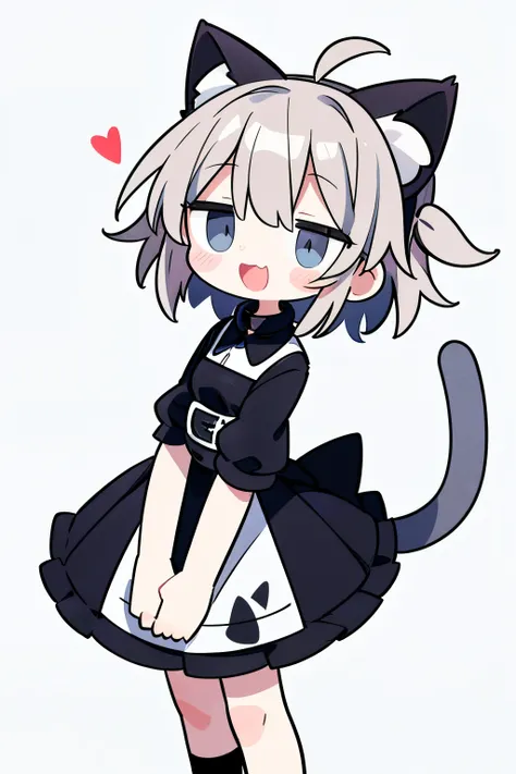 8k,wallpaper, masterpiece,high definition,Highest Quality,Highest Quality real texture skin,surrealistic,Increase Resolution,RAW Photo,best quality,very detailed,wallpaper,solo,1girlchibi ,cute, cute,small ,grey hair,Messy Hey, eye color is red,big eyes, ...