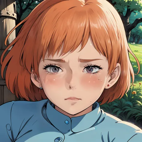 (masterpiece, Highest Quality, high definition, 8k, High Quality Anime Illustration, Detailed, delicate, Studio Ghibli), Nausicaa of the Valley of the Wind, (全裸の愛くるlikeの美少女), goddess, Bold sexy shot, clear, I feel the strength of intention, (Rin々like), Bab...