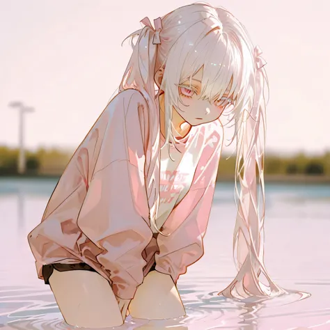 masterpiece、 Highest Quality、Good Quality、 average quality 、 Super Detail、 so beautiful、 absurd、 blurry background、 depth of field in shallow water、 natural light、 soft lighting 、Good move 、 Detailed Eyes on Board、 detailed hair、 sensitive、1 girl、solo、 w...