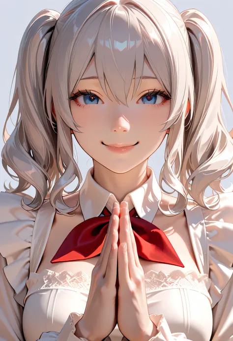 ((Top quality)), ((masterpiece)), (details),
High resolution, super detailed, very detailed CG Unity 8k wallpaper, real, photorealistic,
Beautiful fine face, detailed face.
Pale skin, realistic shining skin.
Detailed fabric texture, detailed hair texture.
...