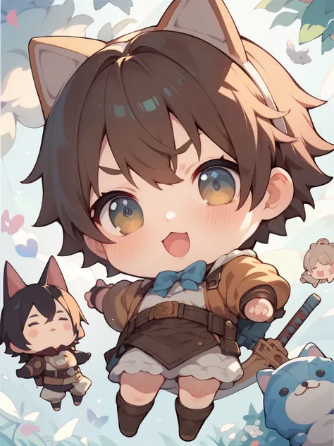 score_9, score_8_ up, score_7_ up, score_6_ up, score_5_ up, anime,nsfw, uncensored ,( chibi:1.5),A picture of an anime-style stuffed wolf wearing a Jedi Knight costume,Hold a light sabre, bid