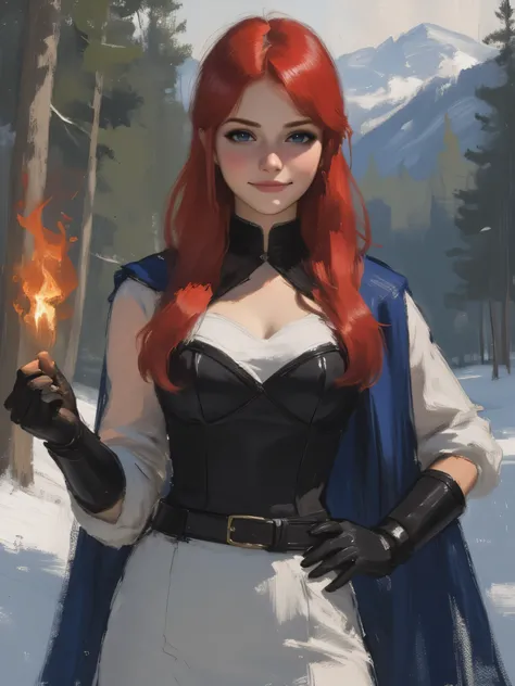 Close-up, a very beautiful 22 year old a lady paladin warrior, beautifully detailed eyes, (((DeepSkyBlue eyes: 1.5))), (beautiful and detailed candy pink lips, thin lips, slight shy smile), (((long blood red hair, shiny hair, ))), ((full body view, dynamic...