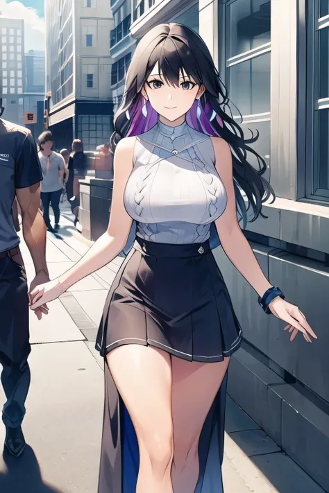 Does it make you smile,Will it be a miniskirt,nice smiles,I'm drawing a facial expression。It depicts her expression more delicately,Faces are very important,can I draw a sleeveless dark blue long dress,Big Breastsでもウエストが細い,{{X}},can I It depicts her expres...