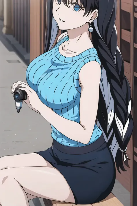 nice smiles,The face is very important,Miniskirt and sleeveless dress,Imagine her sitting on a bench eating soft serve ice cream，I'm wearing a miniskirt、nice smiles,{{X}},I'm drawing her expression more delicately，walking alone，        city tour        ,，...