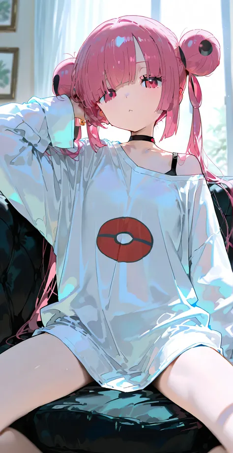 Sango, Pokemon, solo,oversized shirt, 