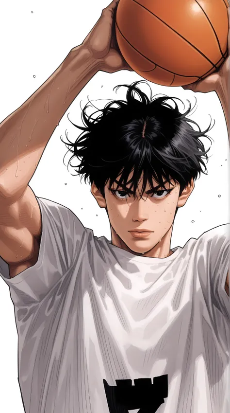 (yoneyama mai:0.8)，(watercolor art)，realistic,(anime lines:0.7),
materpiece,amazing quality, high quality,best quality, very awa,  highres, absurdres,uncensored,very aesthetic, gritty aesthetic, hand-drawn, manga, dynamic shading, textured hair, visible pe...