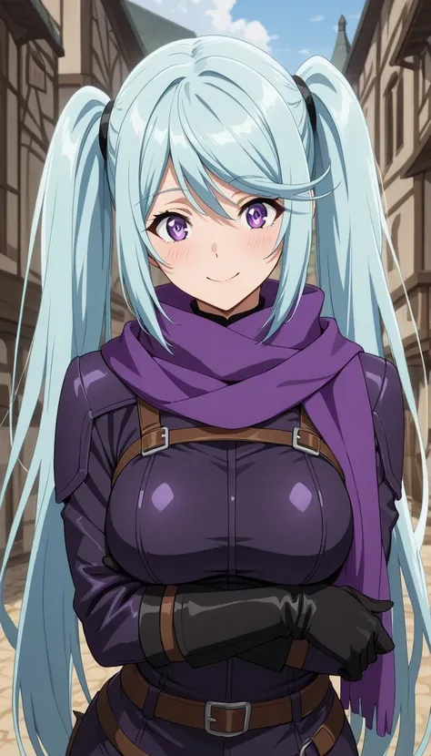 score_9, score_8_up, score_7_up, source_Anime Top Quality、8k、masterpiece、natural light、high accuracy、Perfect Anatomy、One woman、medium chest、saggy breasts:1.5, ( Happy Expression 、fun expression、The highlight in my eyes)、epsilon, long hair, twintails, blue ...