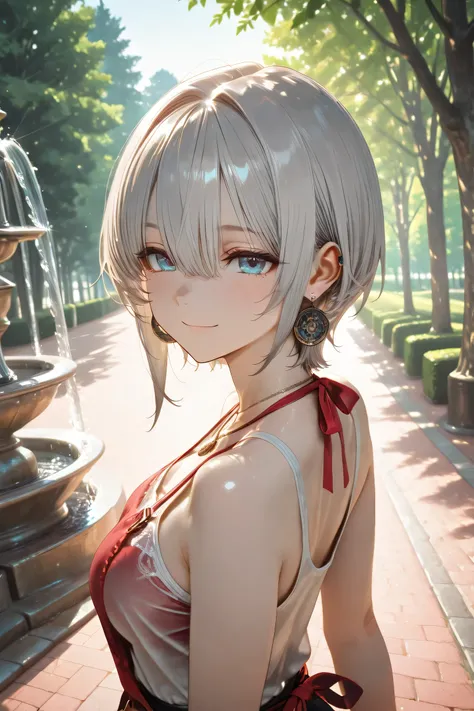 very delicate,
beautiful girls,
20th Generation,
8k,
Highest Quality,
masterpiece,
Ultra Hires,
Ultra detailed woman,
Super Precise Illustration,
20th Generation,
active pose,
((Outdoors,Park fountain:1.2))
Shine,
bright,
rim lighting,
20th Generation,...