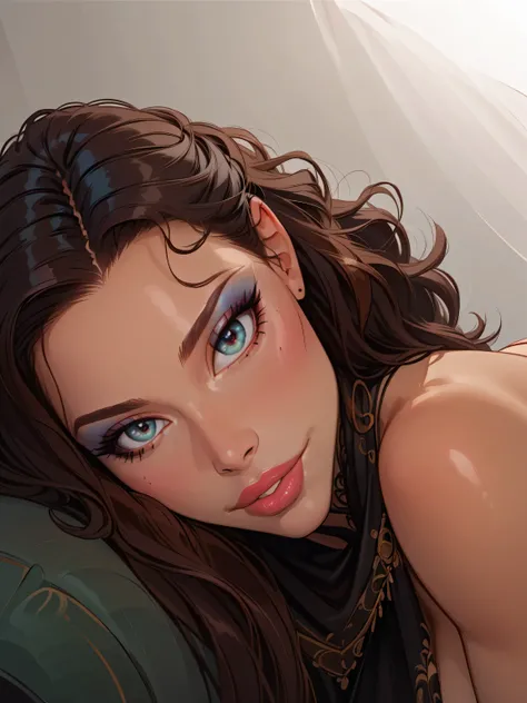 (Details of a very beautiful face), (Best Quality:1.4), 8K resolution, High resolution, Beautiful girl, Beautiful girl of the highest grade, Super beautiful detailed face, smooth skin, very detailed beautiful eyes, fine skin texture, Gloss on lips, thin w...