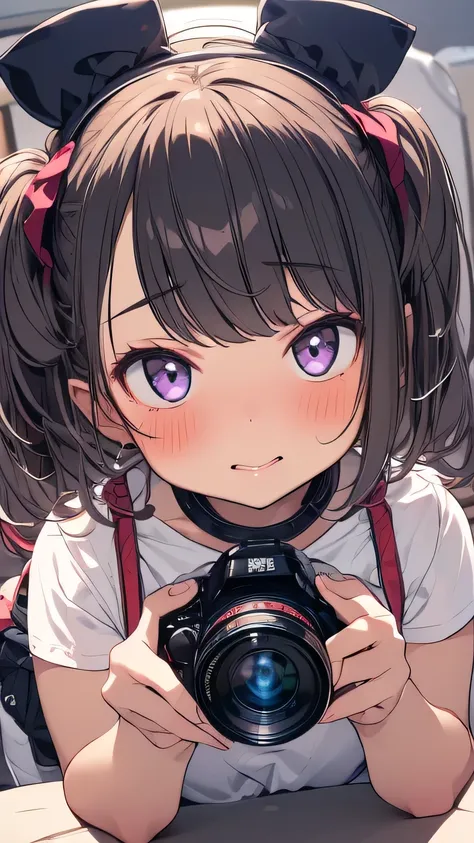 1 girl fisheye lens blush pleasure Lewd live streaming motion line Wearing Clothes