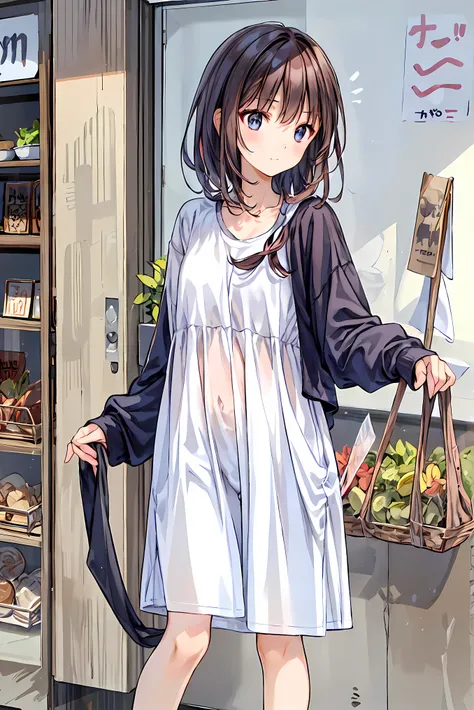 ( masterpiece), Highest Quality,  cute girl leaning on a wall,  embarrassing, , Intimate moments,  cute,   cropped shirt,  look down,  high angle, close, BREAK  she says   embarrassing,  she says  ,  Forest Setting ,  cute imgae， hair， Shortcuts ， 乱れたhair，...