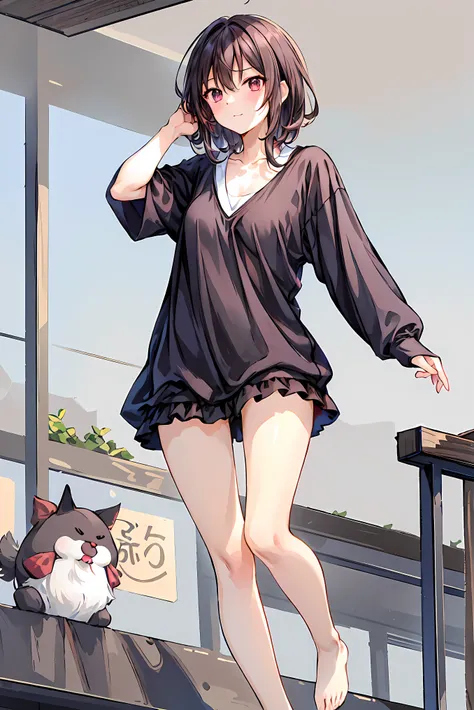 masterpiece, 最 High Quality ,  High Quality , ( future:1.1),  cinematic lighting , ( beautifully detailed background),  Beautiful Hair Details ,  dramatic lighting,  ( Speaking Heart ),  happy,  mouth from below,  closes his eyes, 
 1 girl on break day, ( ...