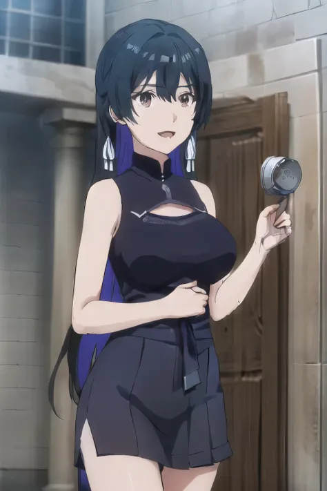 nice smiles,Faces are very important,Big BreastsをさらにさらにBig Breastsに描いて下さい,My nipples are sharp and can be seen through when wet，The face is very important，Can you draw a micro miniskirt，My nipples are pointed、It's see-through when it's wet,nice smilesの20歳の...
