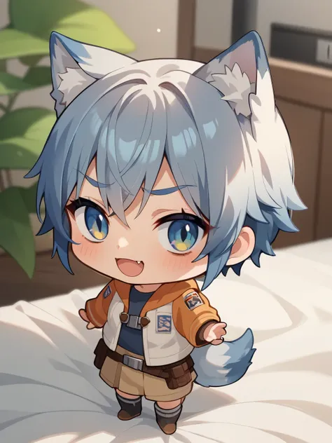 score_9, score_8_ up, score_7_ up, score_6_ up, score_5_ up, anime,nsfw, uncensored ,Wise Wolf Holo,( chibi:1.5),An anime-style picture of a little wolf girl wearing a Star Wars Jedi Master costume, wolf tail ,Hold a light sabre, bid,depth of field,Kyoani ...