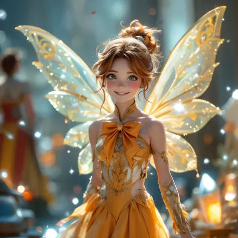 cute smile ,8K High Resolution,Light Fairy,gentle gaze