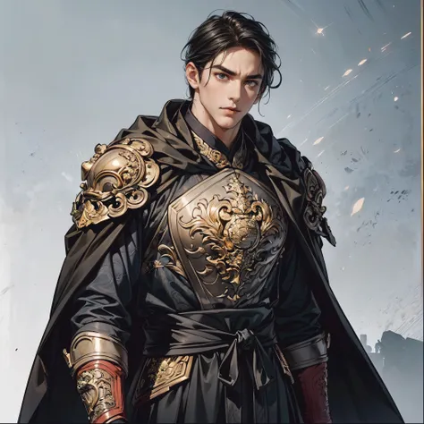 ( best quality,4K,8k, high definition ,masterpiece:1.2),super detailed,( realistic ,photo realistic ),(((1 person))),20-year-old male,(( very handsome :1.3,Beautiful neutral boy :1.1), full of confidence , gentle expression, beautiful, symmetrical face dra...