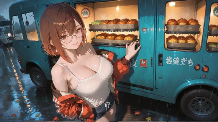 (NSFW:1.1), A Realistic image, extremely sharp focus, crisp details, high resolution, 4K, 8K. (correct anatomy and detailed hand). A wide angle shot, side view, a detailed, high quality rendering of Ayase Momo from Dandadan. She wears beautiful, detailed r...