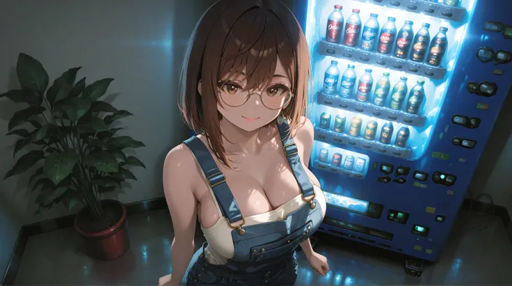 A Realistic image, extremely sharp focus, crisp details, high resolution, 4K, 8K. (correct anatomy and detailed hand). A wide angle shot, high angle, front view, a detailed, high quality rendering of Ayase Momo from Dandadan. She wears beautiful, detailed ...