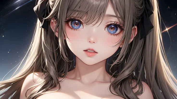 Highest Quality、vaginas、pussy 、very detailed fingers、finely、high definition、 8k Wallpaper、face close-up、perfect dynamic composition、beautiful and delicate eyes、love juice、cute hairstyle、bungs、Gray Hair、(long hair)、twin tails、curly hair。Big Breasts、color li...