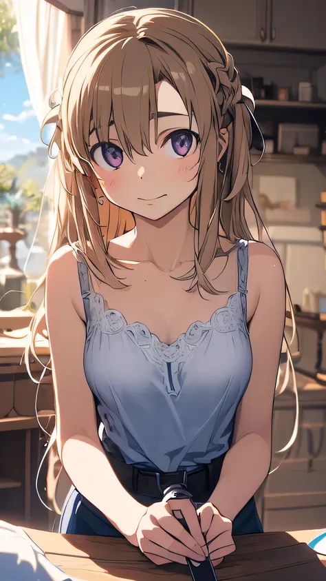 1 girl fisheye lens Sword Art Online asuna sword motion line