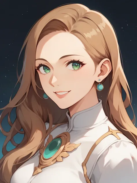 score_9, score_8_up, score_7_up, score_6_up, source_anime, nsfw，Mother with her daughters in Space Colony, girl with long blond hair, long brown haired girl. petite mother with long hair and dark green eyes，smile，GAINAX style:1.3，glitter，