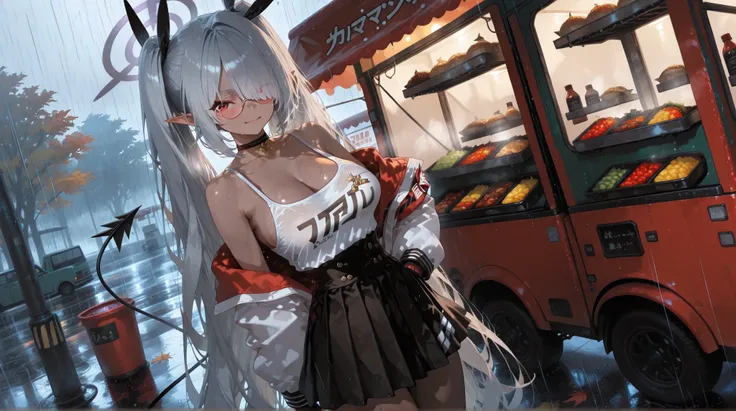 (NSFW:1.1), A Realistic image, extremely sharp focus, crisp details, high resolution, 4K, 8K. (correct anatomy and detailed hand). A wide angle shot, side view, a detailed, high quality rendering of Shiromi Iori (zzIori) from Blue Archive. She wears beauti...