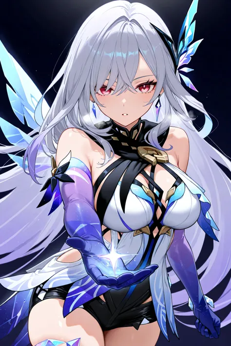 score_9, score_8_up, score_7_up, masterpiece, best quality, very aesthetic, absurdres, tunning image, attractive image, solo, 1girl, adult grown woman, skirk \(genshin impact\), heavy breathing, masterpiece,best quality,amazing quality, 5 fingers, sunshine...