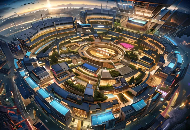 is reminiscent of watching a highly detailed game or movie Fantastic and realistic scenery, masterpiece, Official Art, professional, ((Super Detail)), 8k, ((Don't show it to anyone)), Aztec Civilization, A city where everything is made of reflective s...
