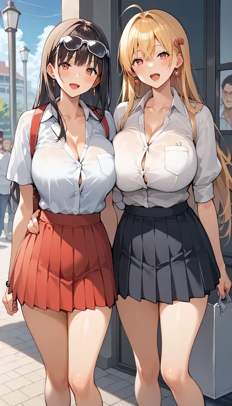 score_9, score_8_up, score_7_up, score_6_up, source_anime, improve, obscene_Clothes, , multiple girls, , , standing, ( sexy pose), Super big breasts、 Sexy Women 、 Mr..々age、 Mr..々 WHAT TYPE OF WOMEN 、 DAILY MINI SKIRT , Mr..々What ...