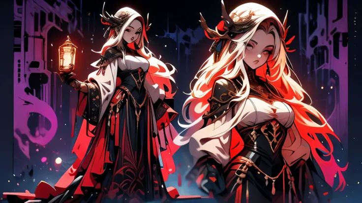 highres, hi res, best quality, masterpiece, intricate details, absurdres, 4k,, CharacterDesignIllustrious, reference sheet, simple white background, sexy anime nun character sheet, full body
