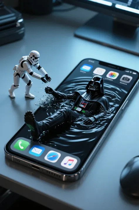 Darth Vader invades from my smartphone